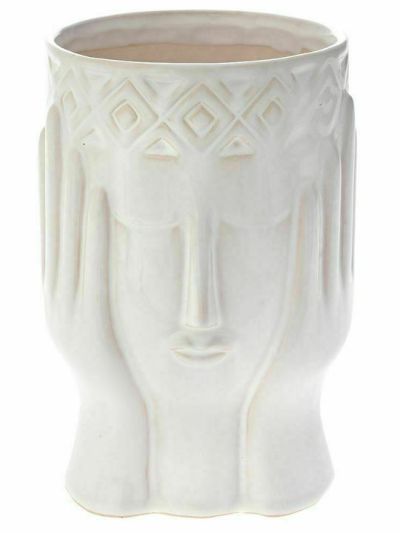Κεραμικό Κασπώ σε σχήμα Λευκό Πρόσωπο 13,4x21 cm