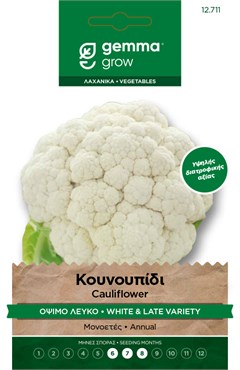 Κουνουπίδι λευκό · White & late cauliflower 12711