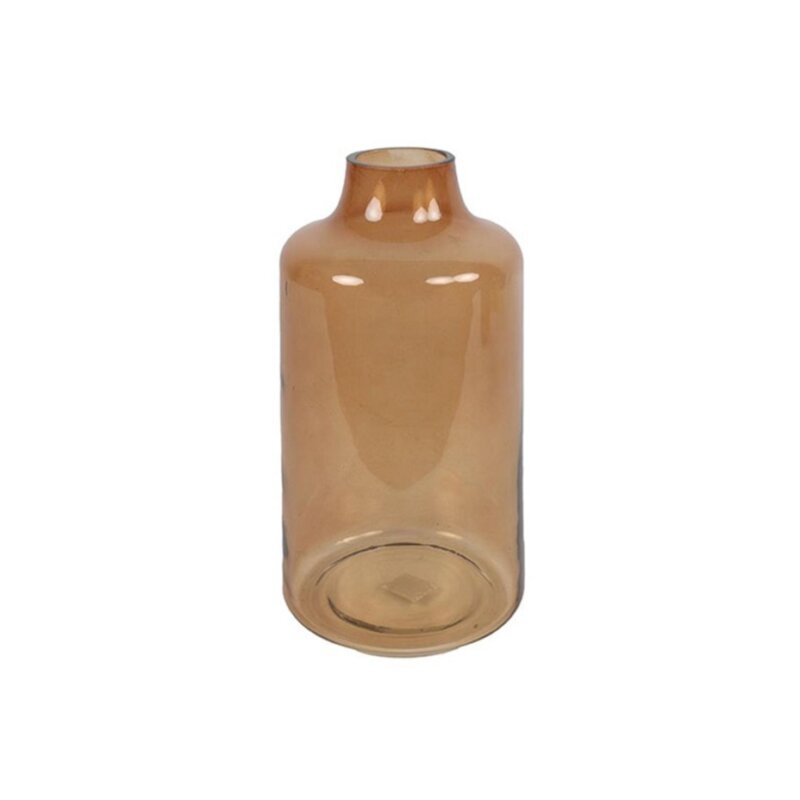 Βάζο μπουκάλι γυάλ.καφέ 16Χ29,5