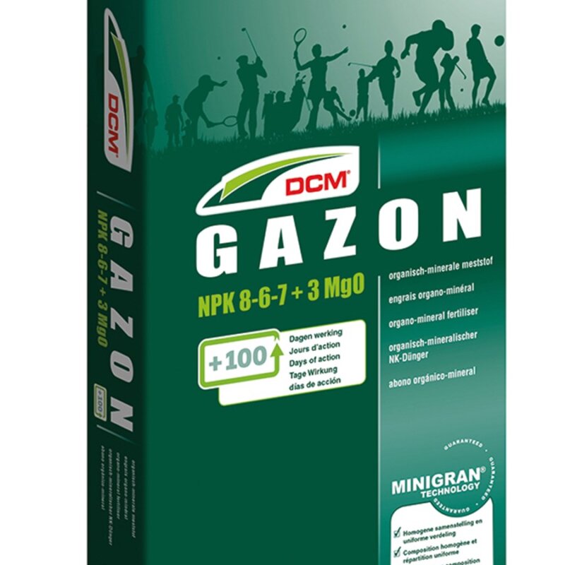 Οργανικό λίπασμα για Συντήρηση Γκαζόν DCM 25 Kg