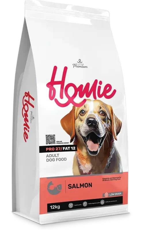 Homie Super Premium Dog Adult Derma Care Salmon Low Grain 12KG