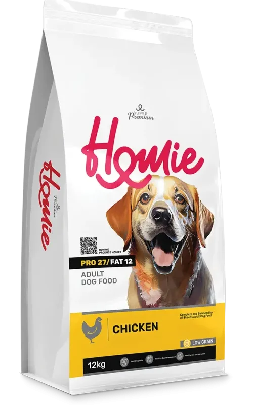 Homie Super Premium Dog Adult Digestion Care Chicken Low Grain 12KG