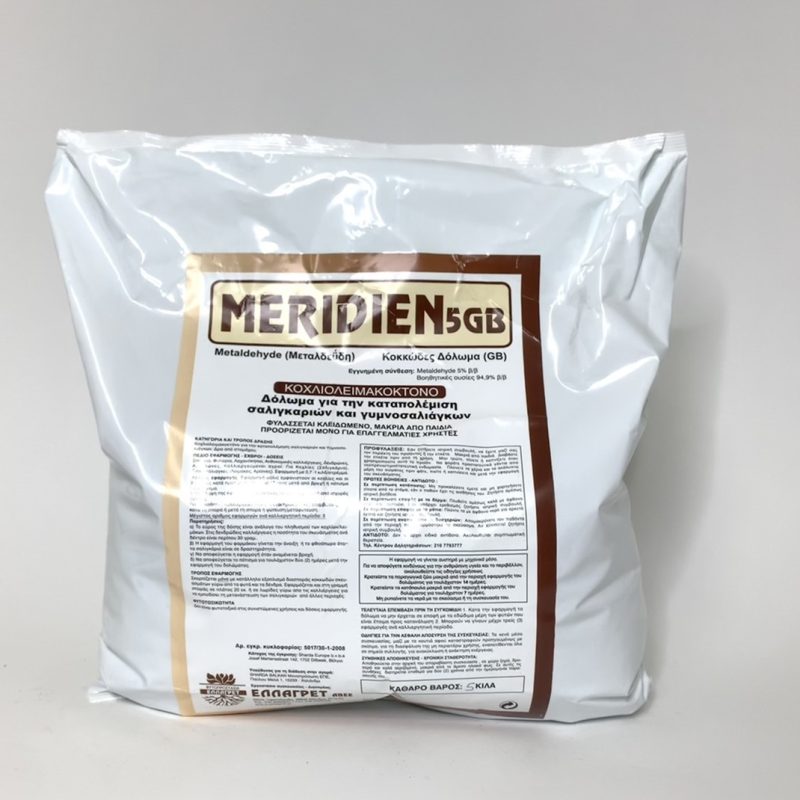 Σαλιγκαρίνη Meridien 5 GB (Metaldehyde 5%)